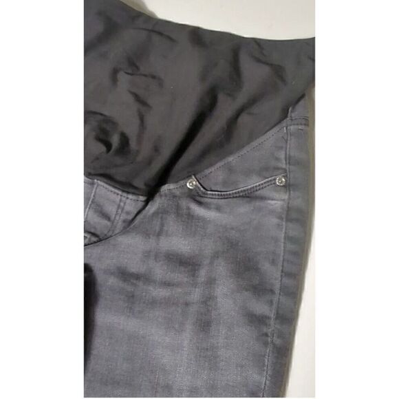 H&M Maternity Super Skinny High Rib MAMA Faded Black Stretchy Denim Jeans - 4P - Picture 5 of 11